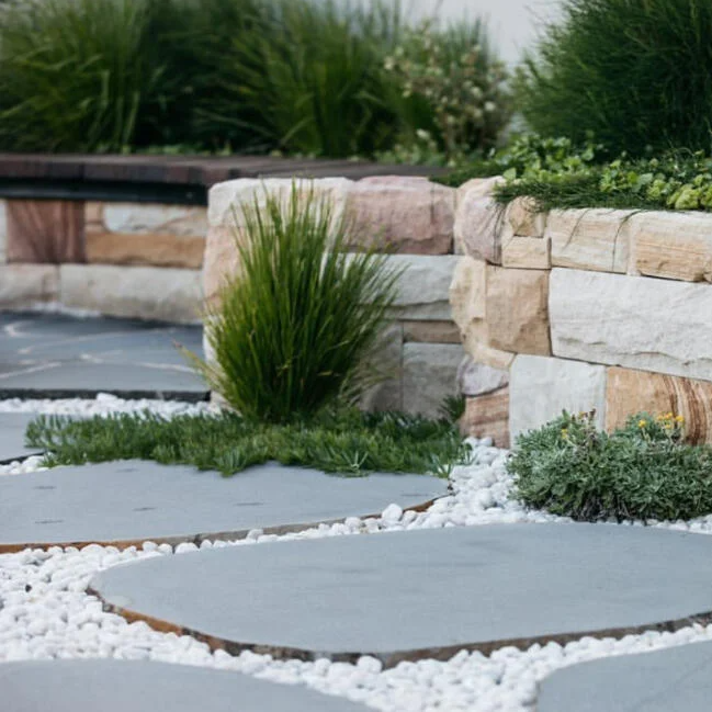 Organic Blue Stone Steppers