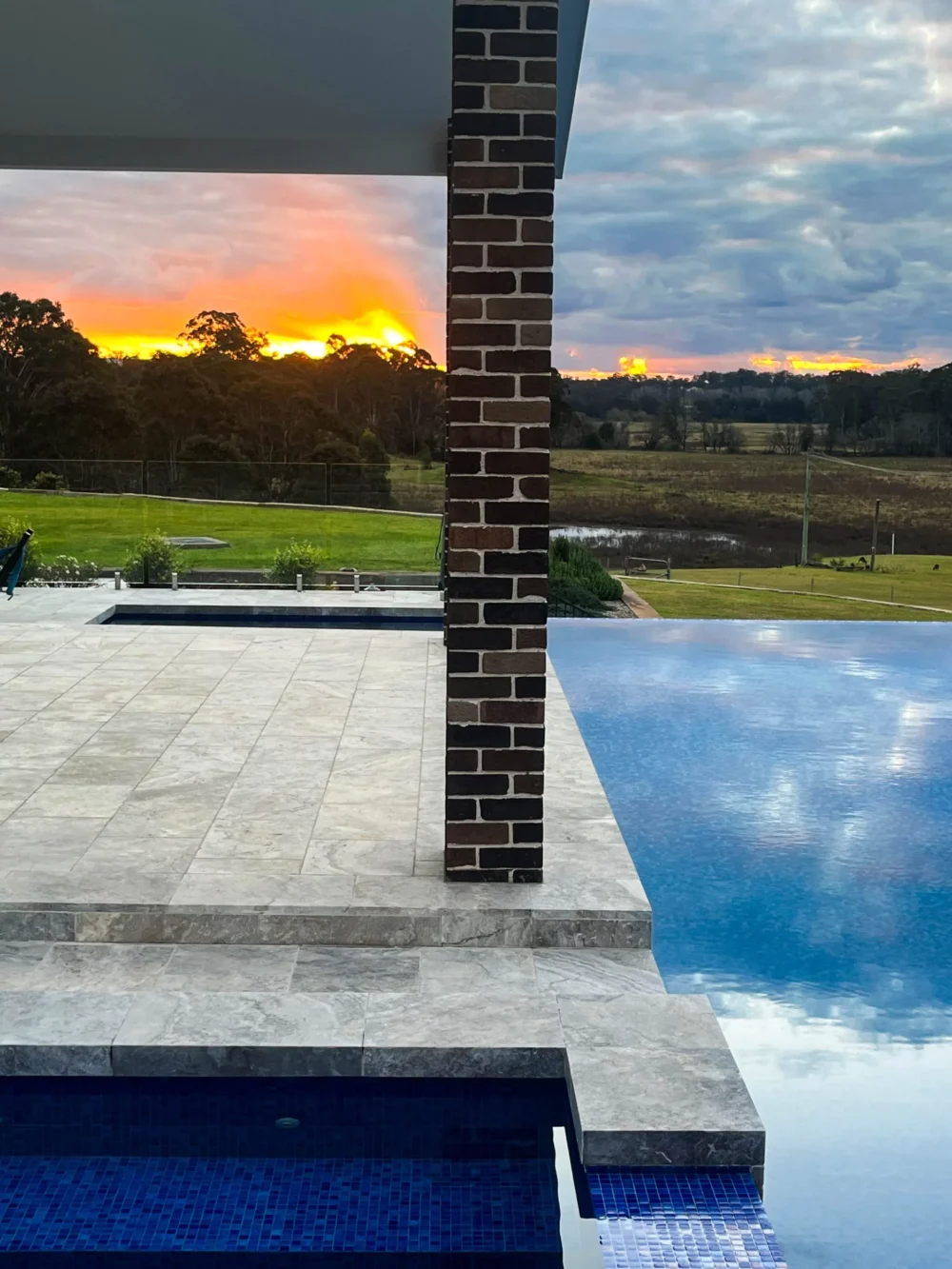 paving around a pool