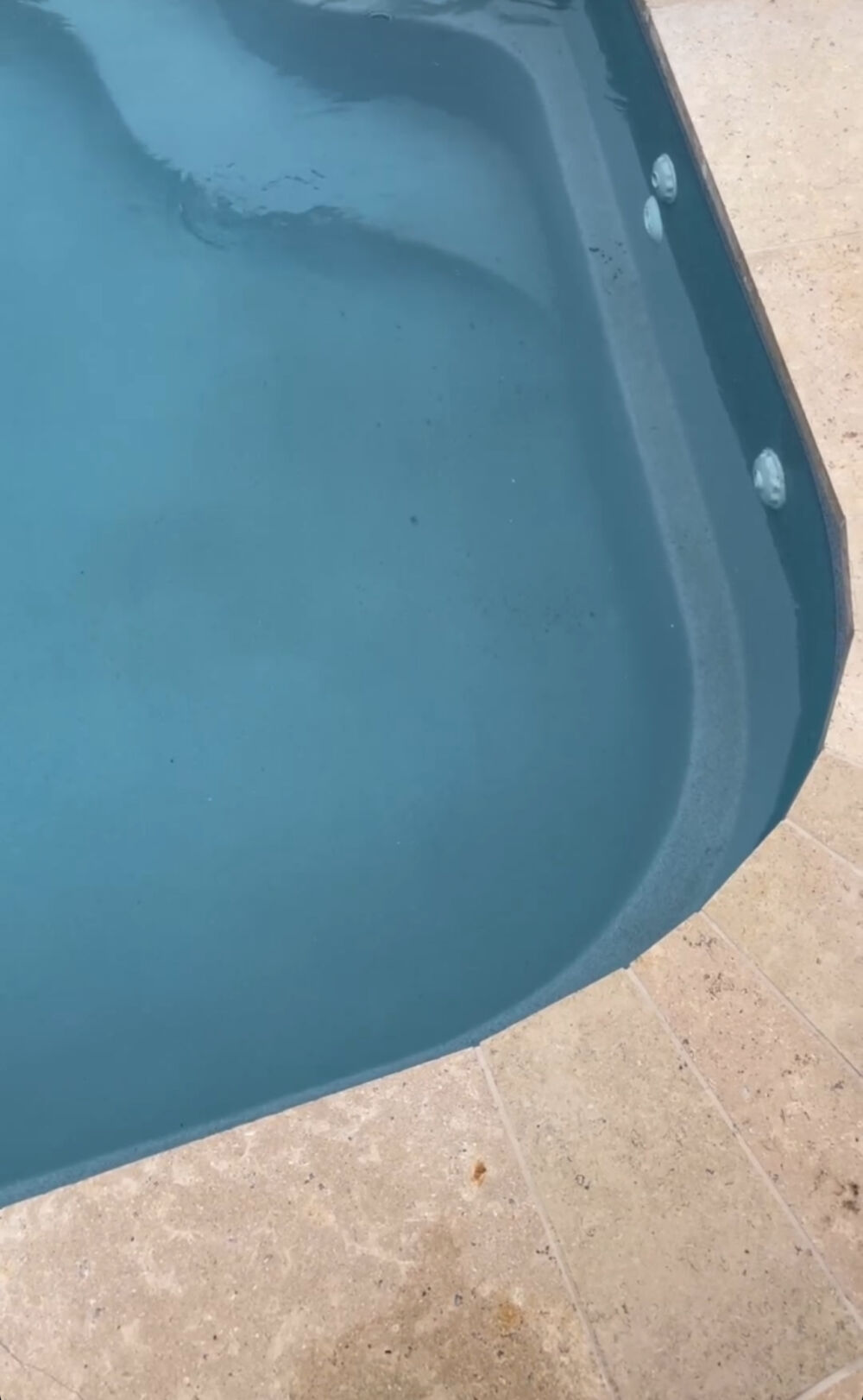 Pool shot with Amalfi Limestone