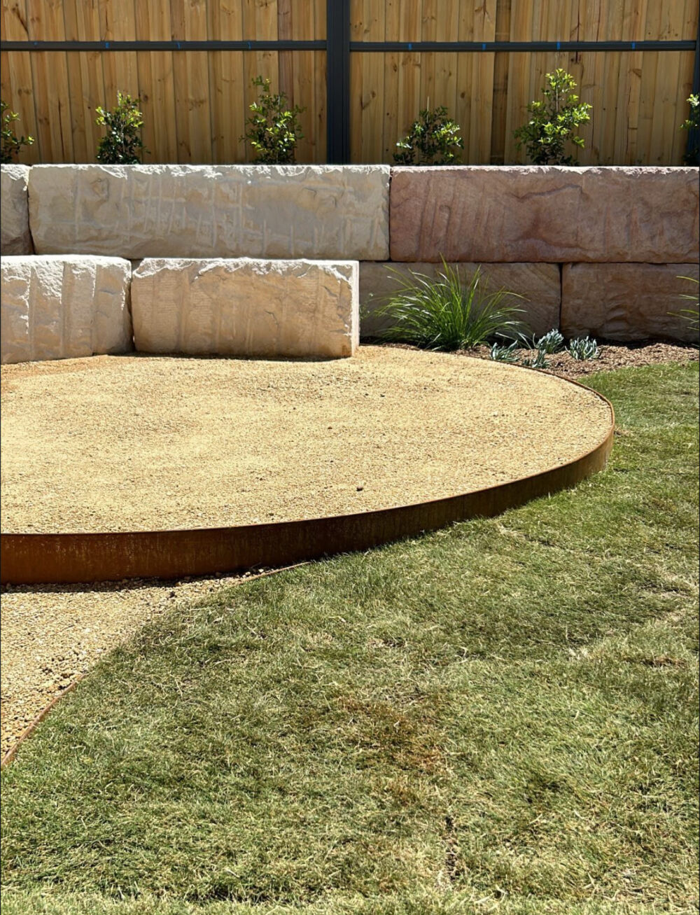 2m logs in retaining Wall