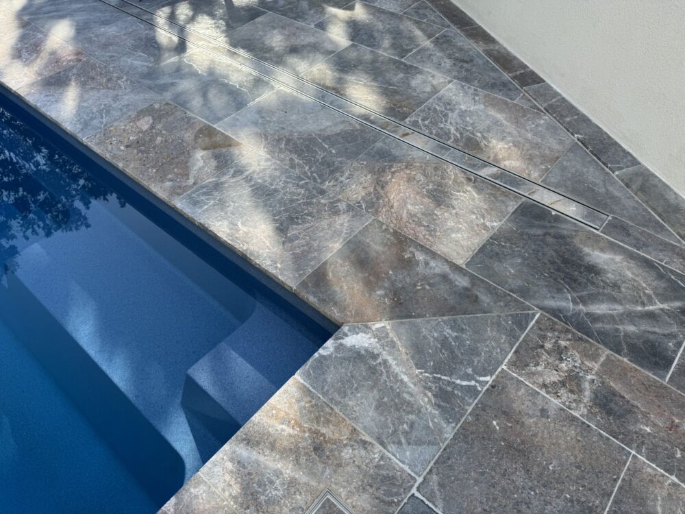 pool surrounds Geneva Marble