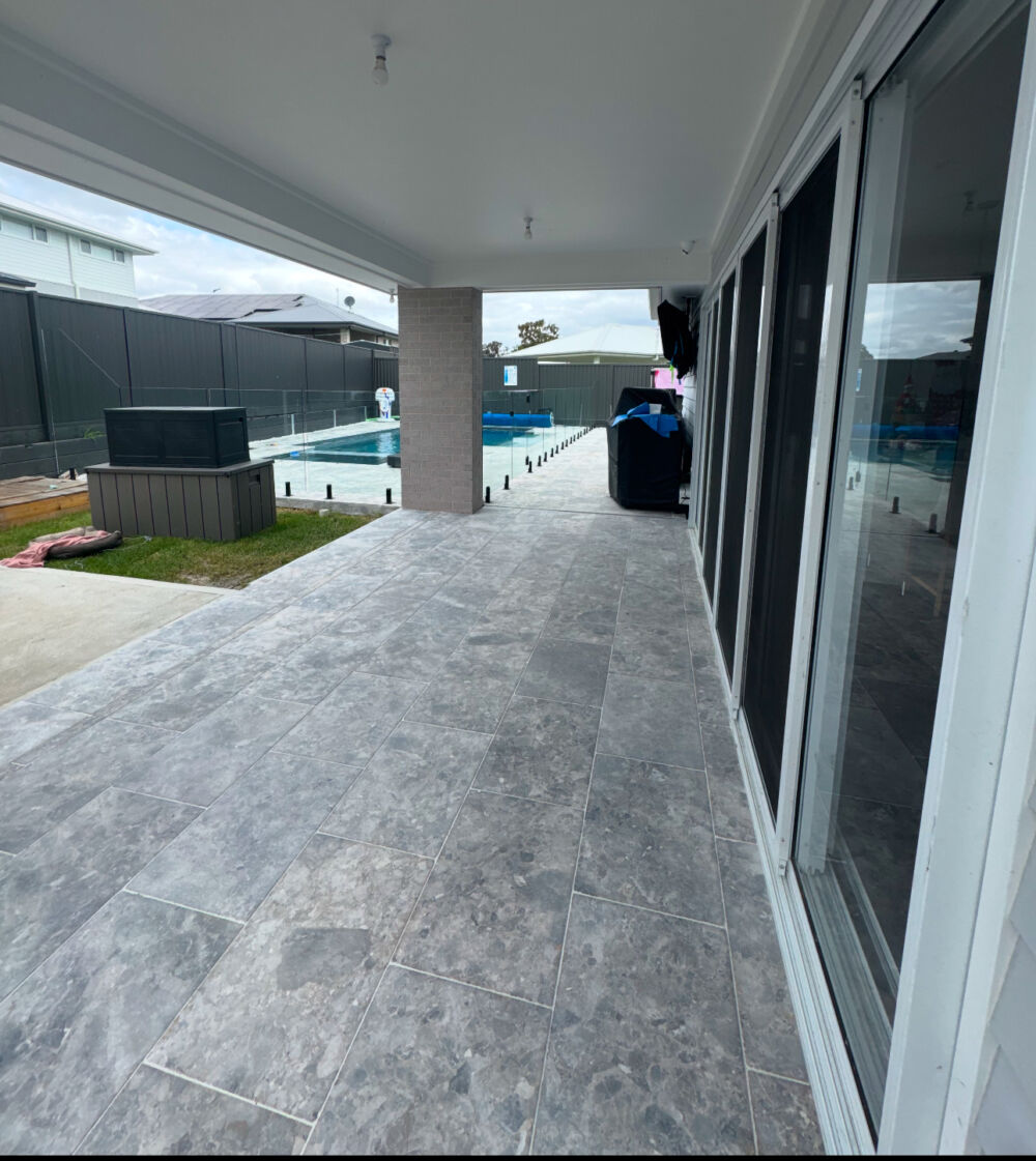 Back patio using Genava Marble