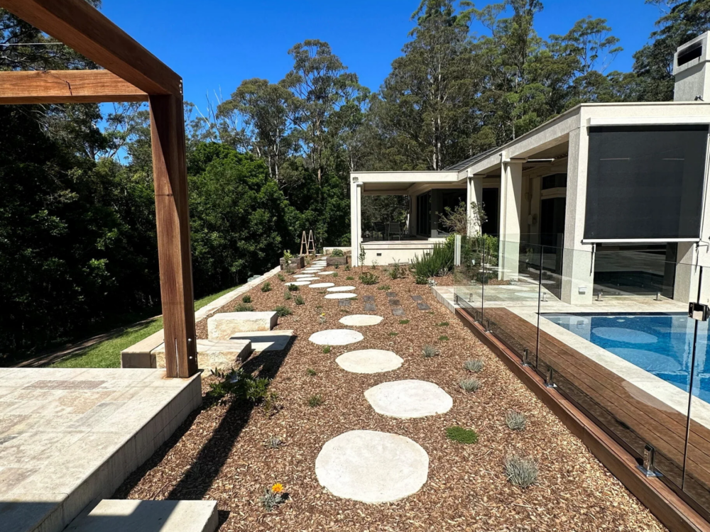 Organic Limestone Stepping Stones