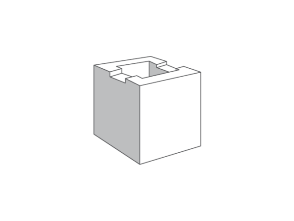 20.03-42 Half Channel Grey Blocks
