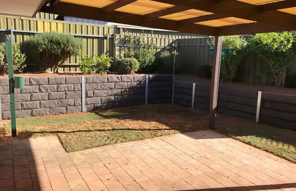 McLaren Sydney Concrete Sleepers Retaining Wall